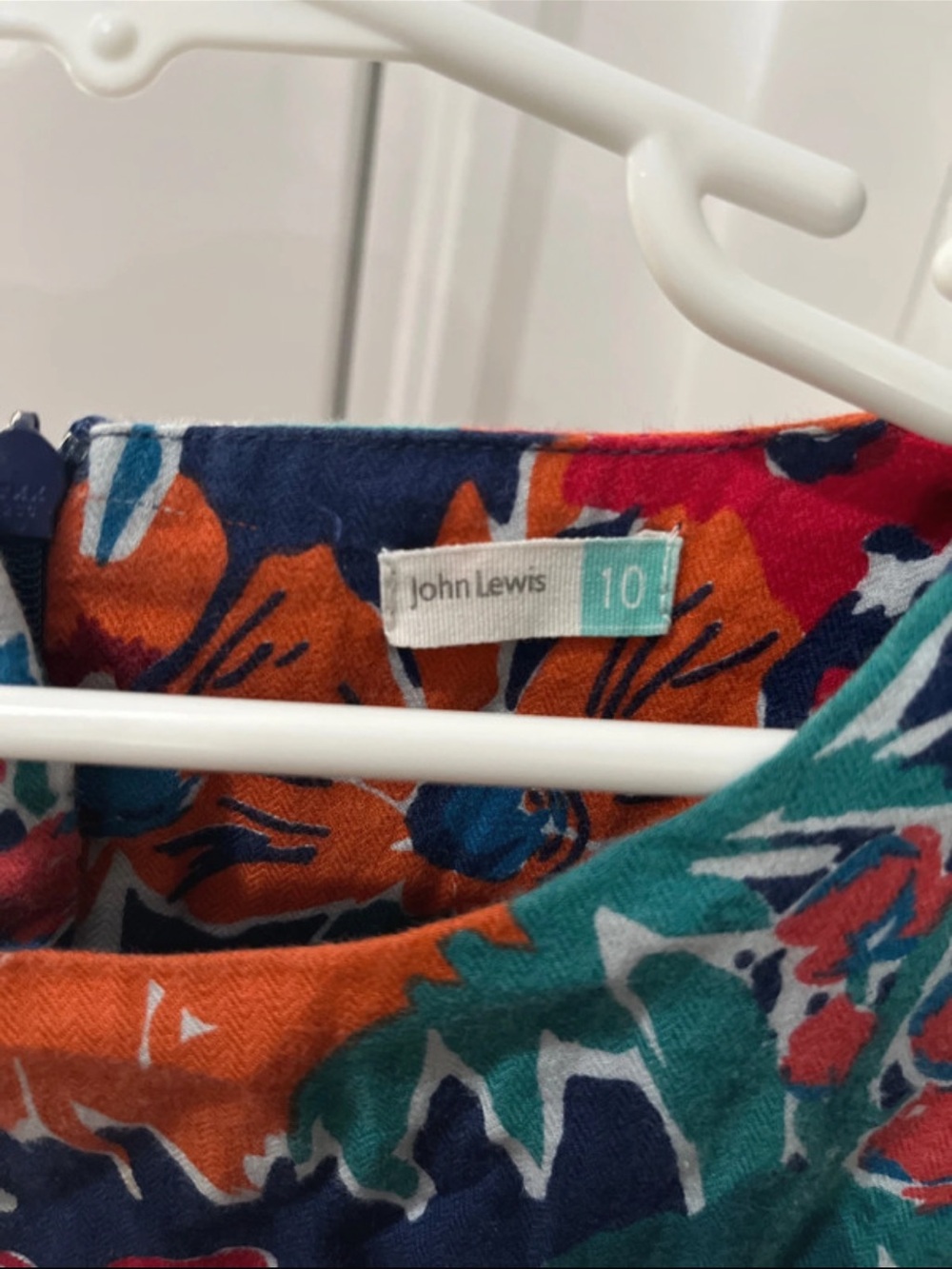 John Lewis Floral Flower Dress Vibrant Colors - Picture 2 of 3